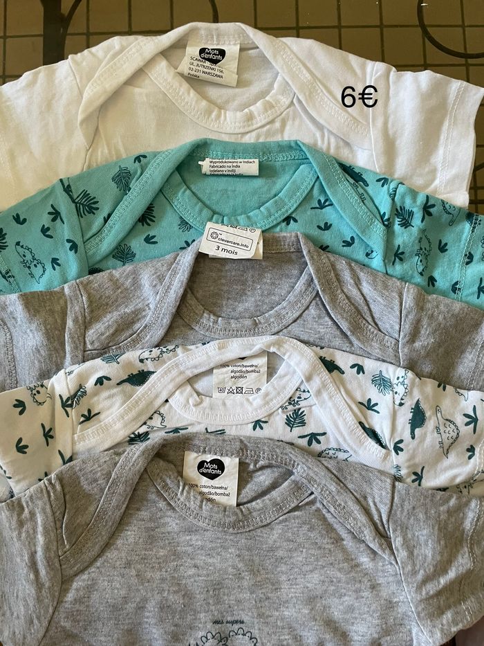 21 body manche courte 3 mois - photo numéro 2