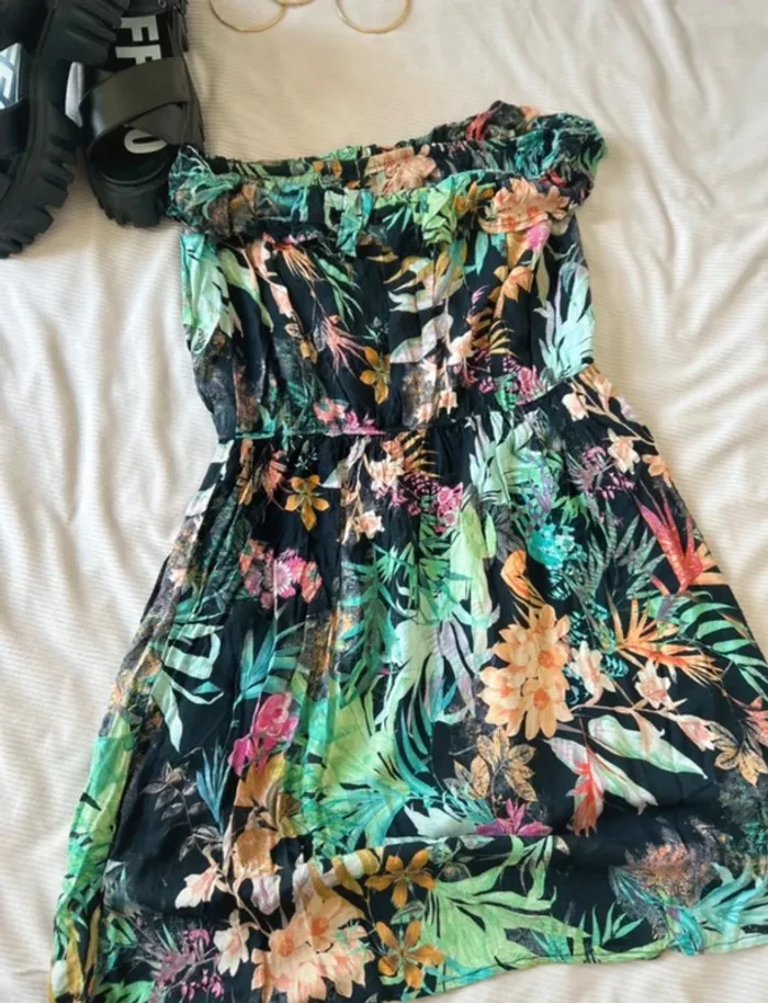 Robe bustier fleurie Pimkie, taille M coloré - photo numéro 2