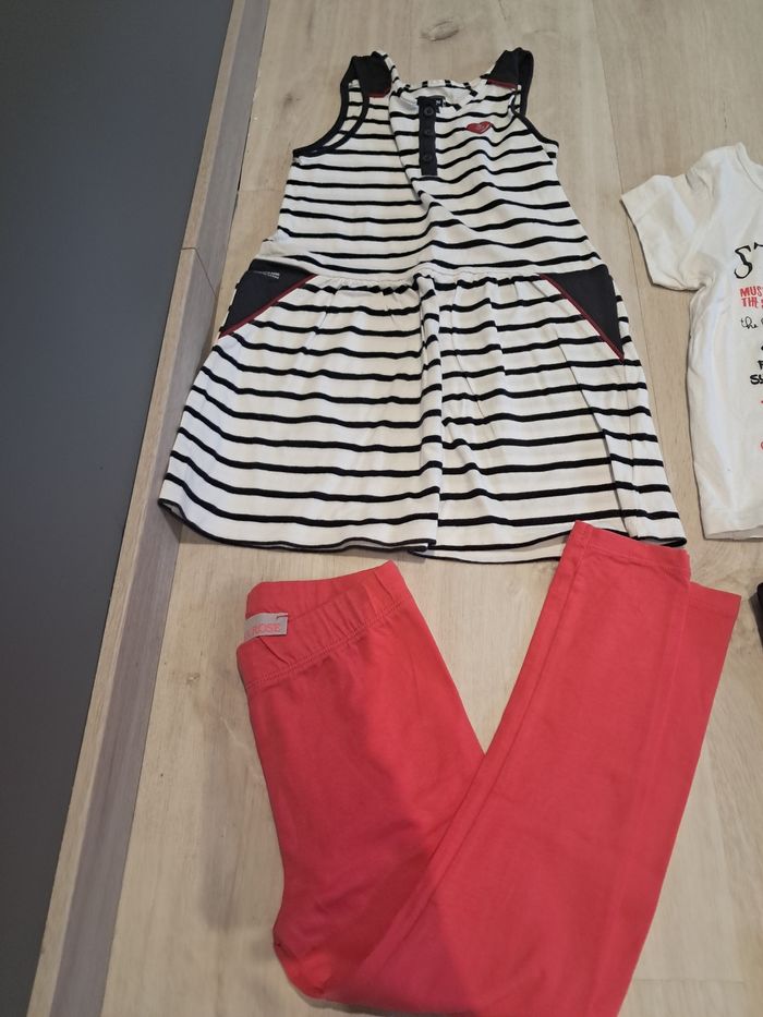 Lot printemps été fille 4ans legging tunique - photo numéro 10