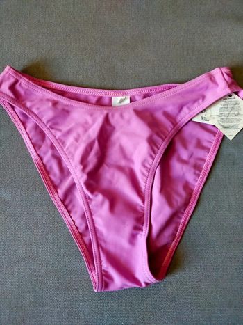 Bas de maillot de bain rose uni – Haute Pression