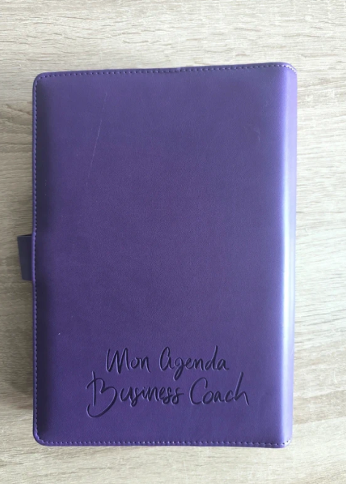Mon agenda business coach en cuir mauve - photo numéro 8