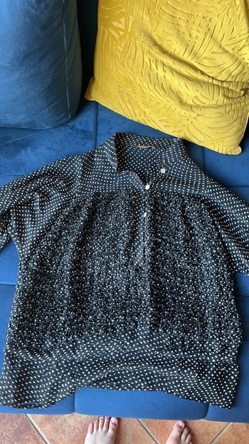 Blouse à pois taille L
