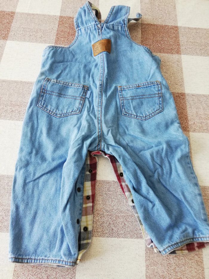 Salopette 18 mois bleu jean Kiabi - photo numéro 3