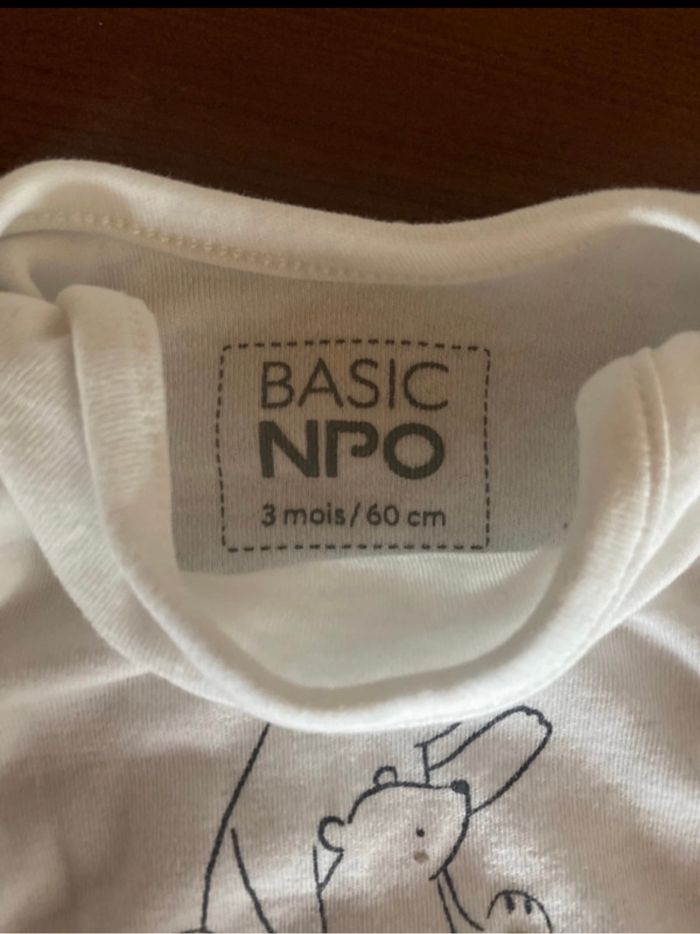 Lot de 2 bodies bébé garçon – 3 mois (60 cm) 👶💙 - photo numéro 3