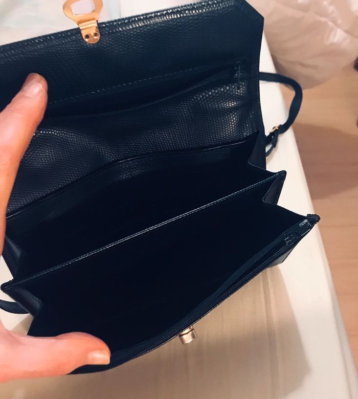Petit sac cuir noir - photo numéro 3