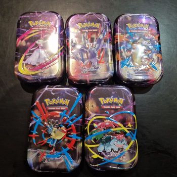 Lot 5 mini tins pokemon mega évolution me01
