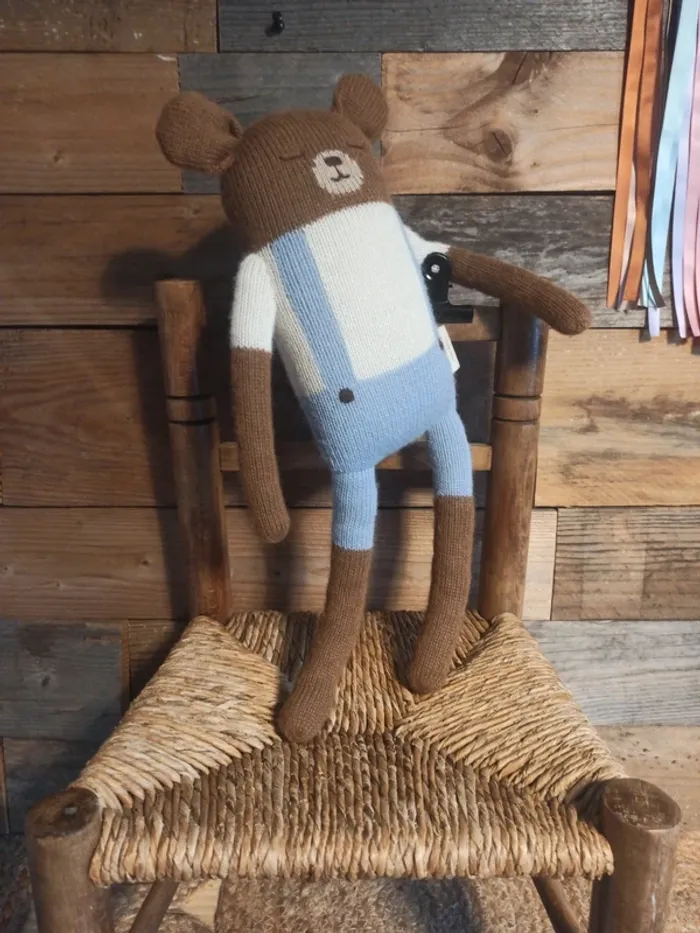 Peluche ours main sauvage tbe - photo numéro 2