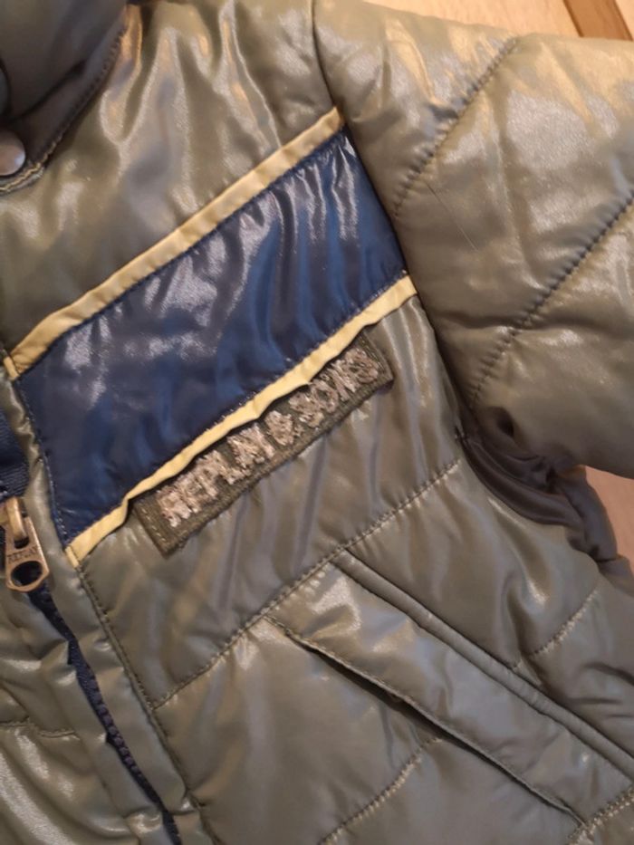 Manteau doudoune Replay en kaki 12 mois - photo numéro 6