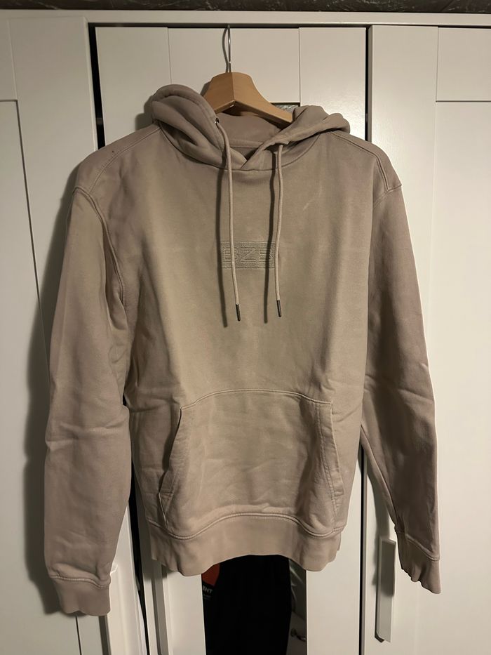 Sweat à capuche beige