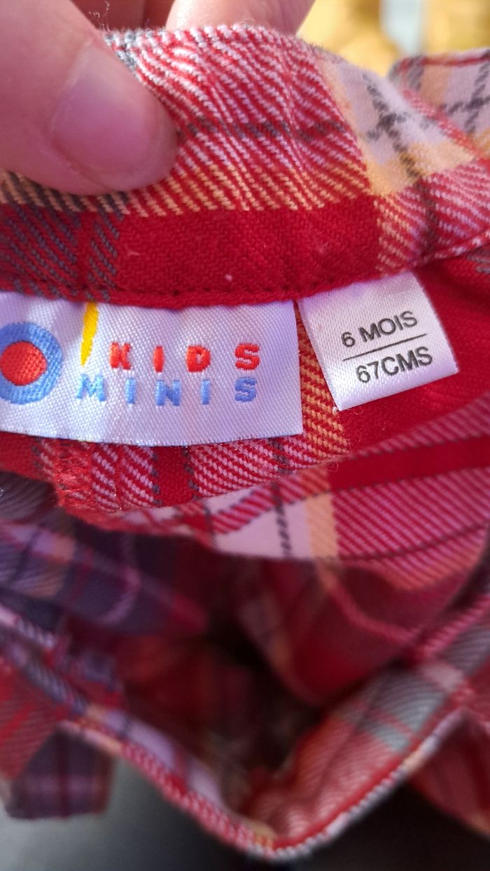 Short a bretelle ecossais avec cassequette. - photo numéro 2