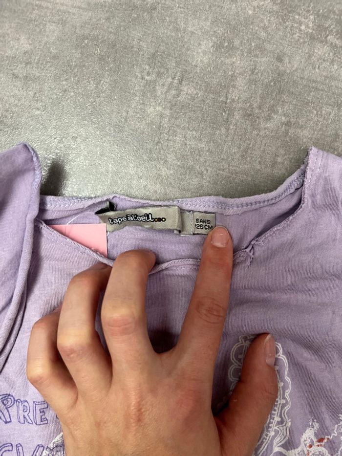 T-shirt fille tape à l’œil 8 ans - photo numéro 3