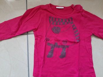 Tee shirt manches longues fille 9 mois