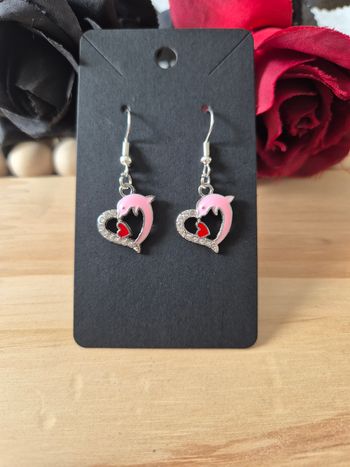 boucles d’oreilles pendentif dauphins