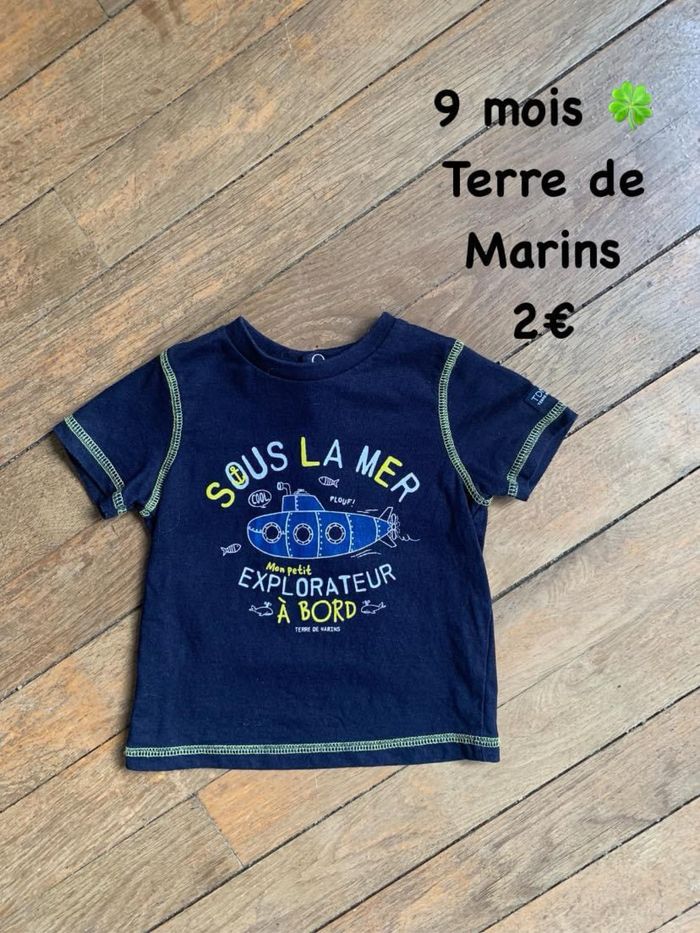 T-shirt 🍀 9 mois 🍀 Terre de Marins