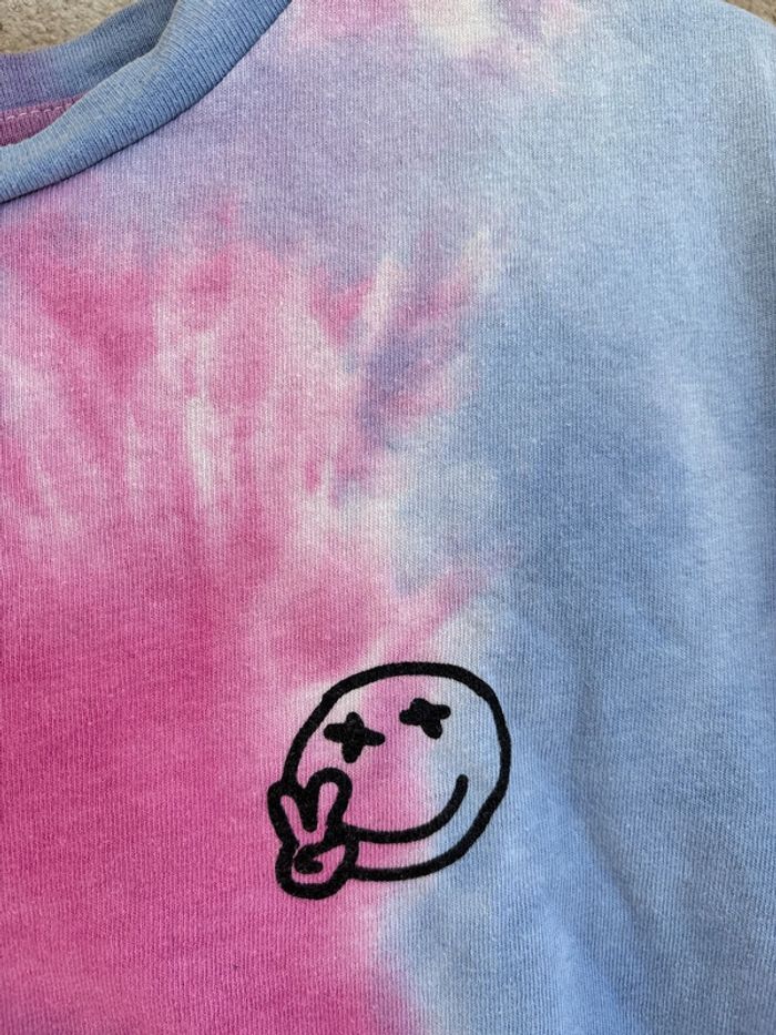 t-shirt tie and dye rose et bleu taille S - photo numéro 2
