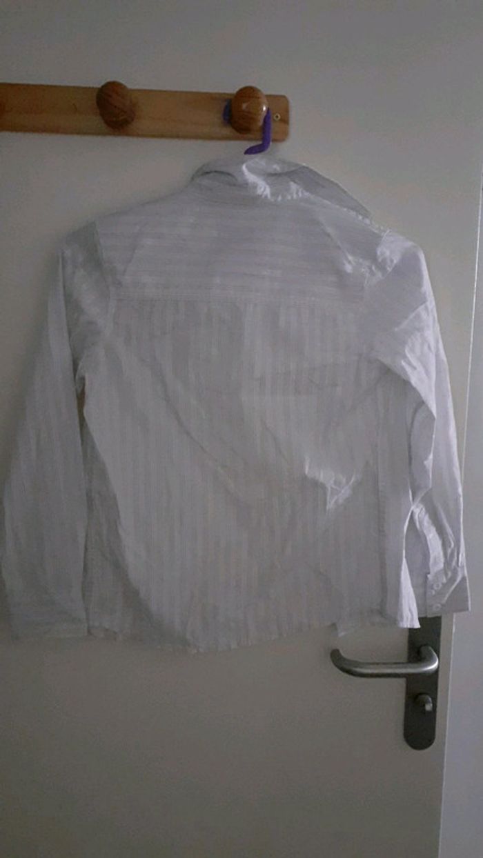 Chemise blanc à fini rayure - photo numéro 3