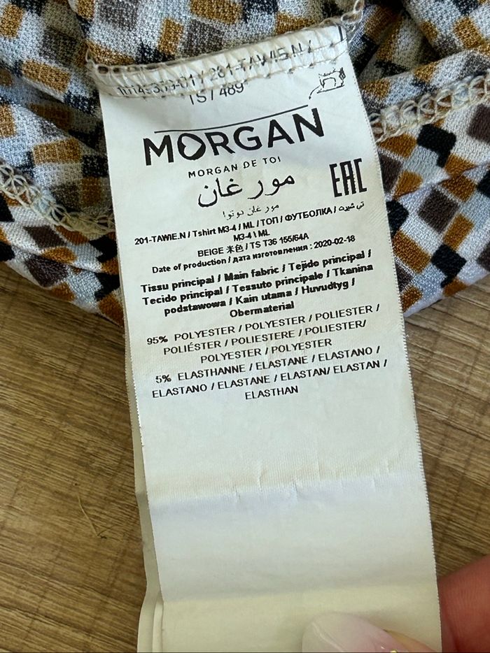 Blouse imprimée à manches courtes Morgan taille S jamais portée - photo numéro 10