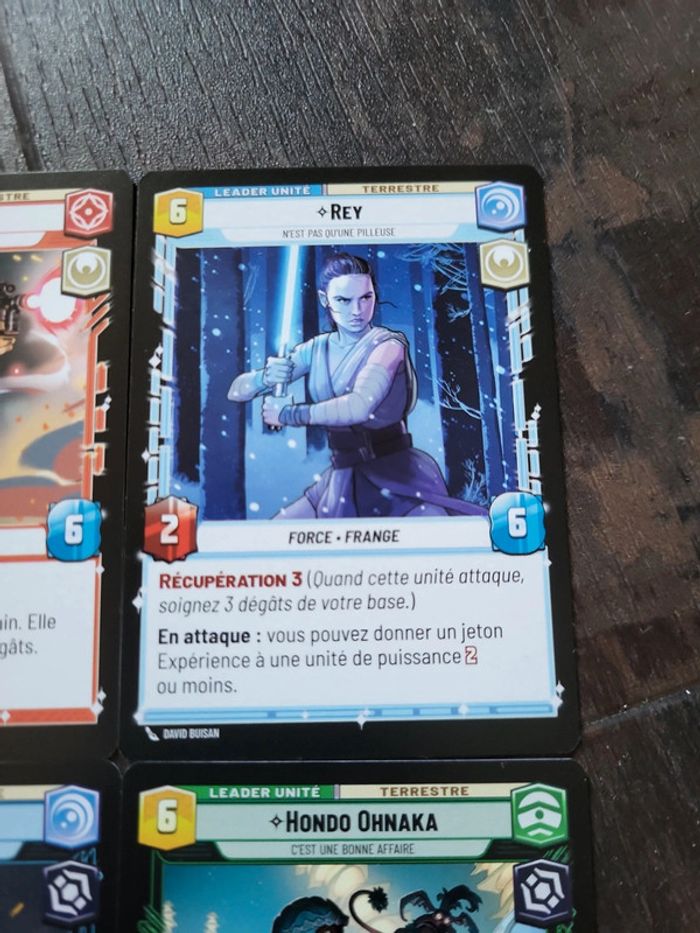Cartes Star Wars Unlimited lot 4 leaders - photo numéro 4