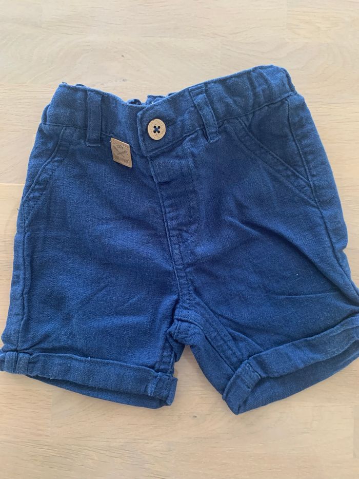Short bleu Creeks lin 12 mois