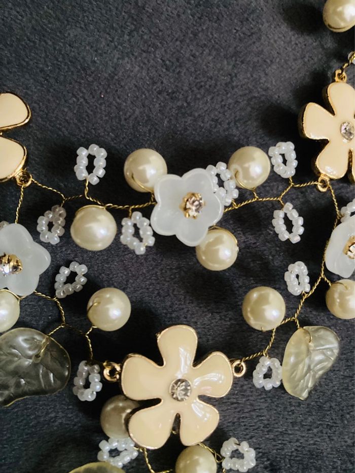 collier femme fleurs - photo numéro 3