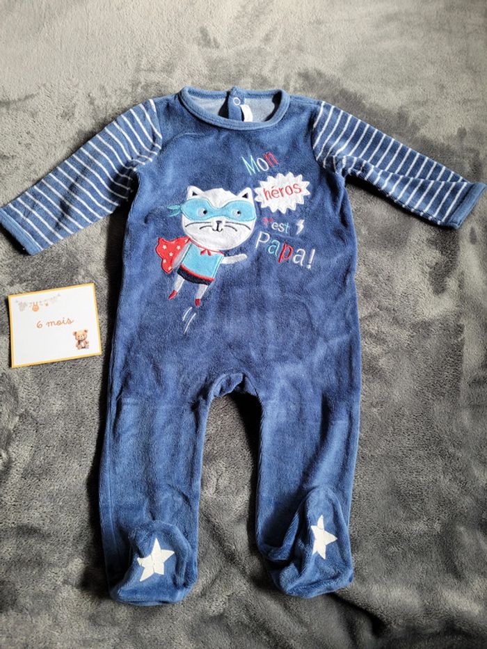Lot pyjamas épais garçon 6 mois - photo numéro 8
