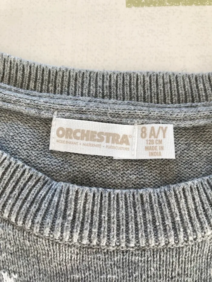 Pull de Noël orchestra, taille 8 ans - photo numéro 2