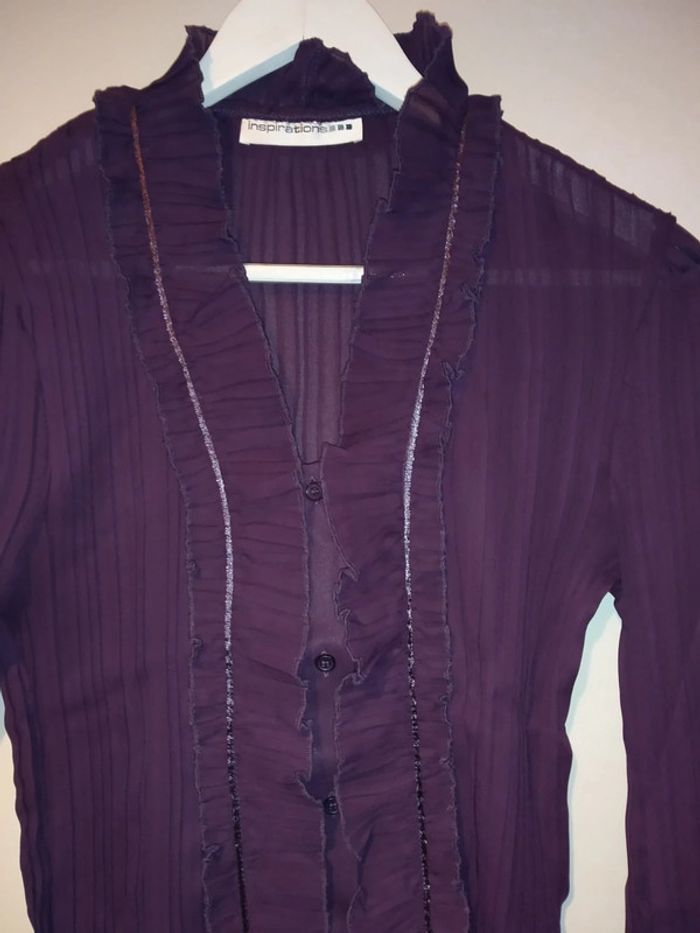 Chemisier violine - photo numéro 2