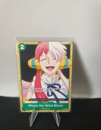 Carte Where the wind blows P-058 Uta anglais One Piece card game