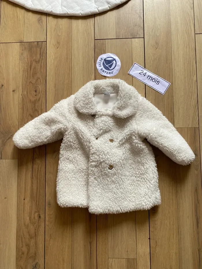 Manteau sherpa moumoute chaud 24 mois