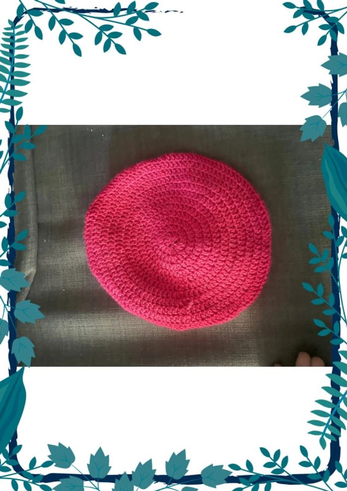 Béret fille rose