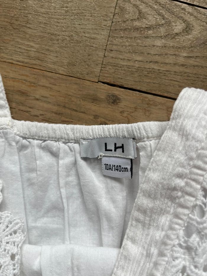 Robe blanche La Halle 10 ans - photo numéro 3