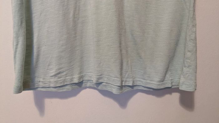 T shirt vert d'eau bleu pâle Promod - photo numéro 3