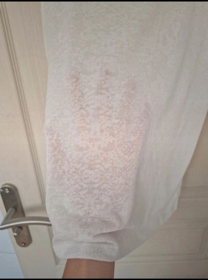 Débardeur blanc en transparence femme camaïeu taille S/36 - photo numéro 3