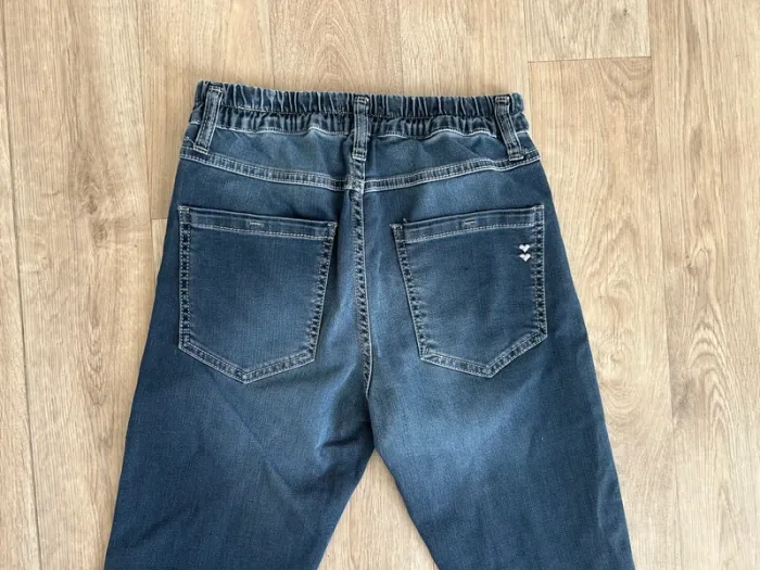 Please jeans bleu délavé coupe droite, taille XS - photo numéro 5