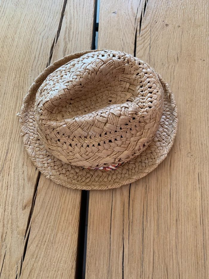 Chapeau style chapeau de paille effet pailleté mixte taille 52 - photo numéro 2