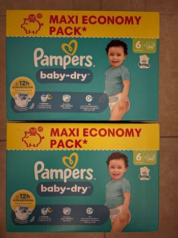 Couches Pampers Taille 6 Neuf 