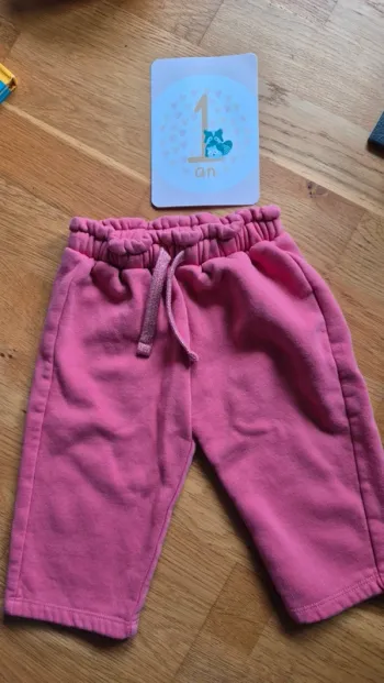 Pantalon jogging rose