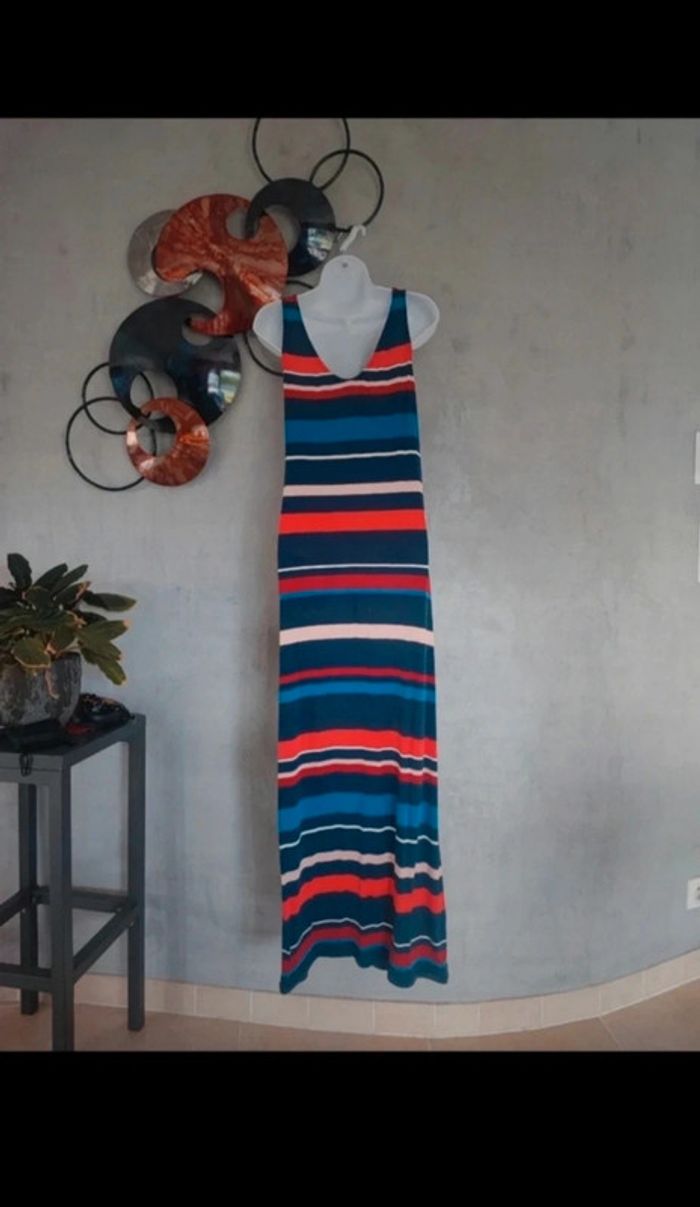 Robe longue à rayures colorées Promod - photo numéro 2