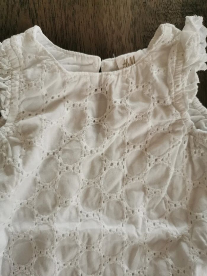Barboteuse courte blanche h&m - photo numéro 2