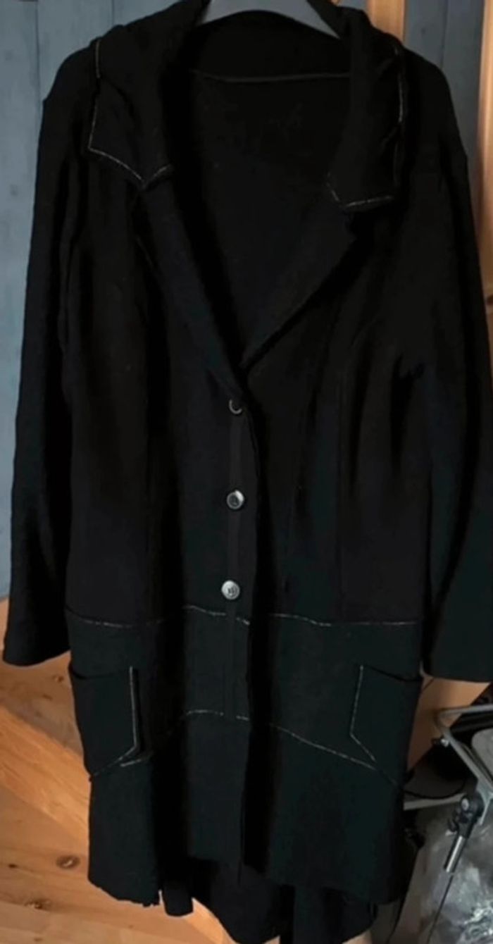 manteau en laine bouillie - photo numéro 5