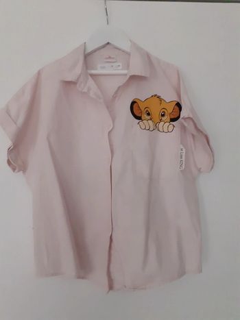Chemisier fille 10 ans rose Roi Lion Zara