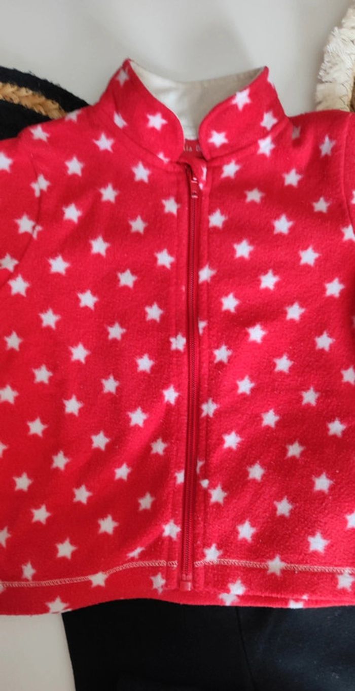 Veste gilet polaire étoilé 🌟 bébé fille mi saison printemps automne et hiver - photo numéro 4