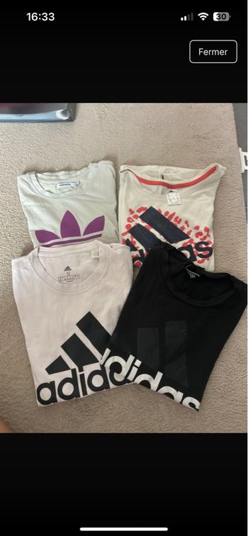 Lot teeshirt de sport