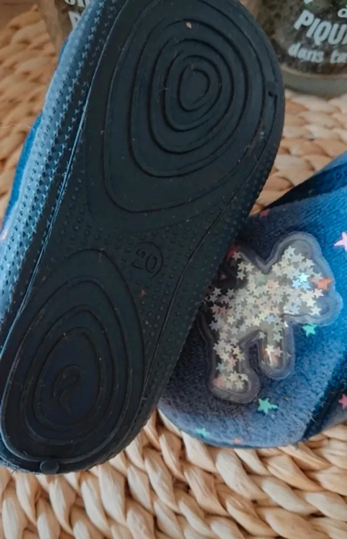 Chaussons bleu "lulu Castagnette" - photo numéro 3