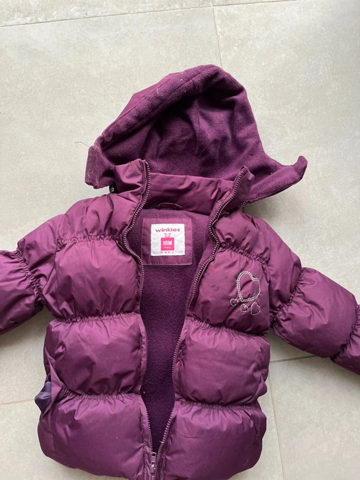 Doudoune blouson violet bien chaude - photo numéro 2