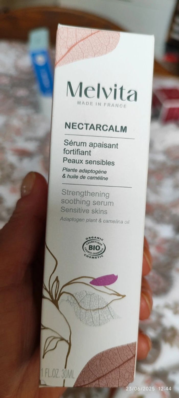 Melvita NectarCalm Sérum Apaisant Fortifiant Peaux Sensibles 30 ml