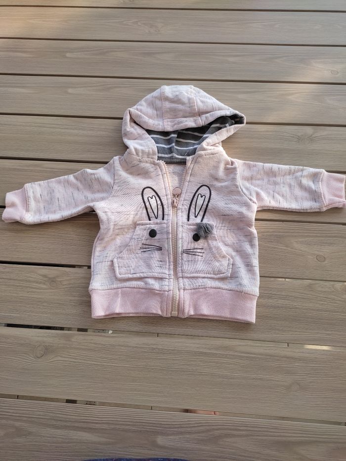 Gilet rose lapin 3 mois - photo numéro 2