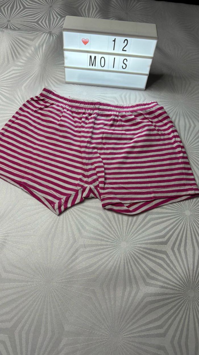 Lot de 2 short fille 12 mois - photo numéro 3