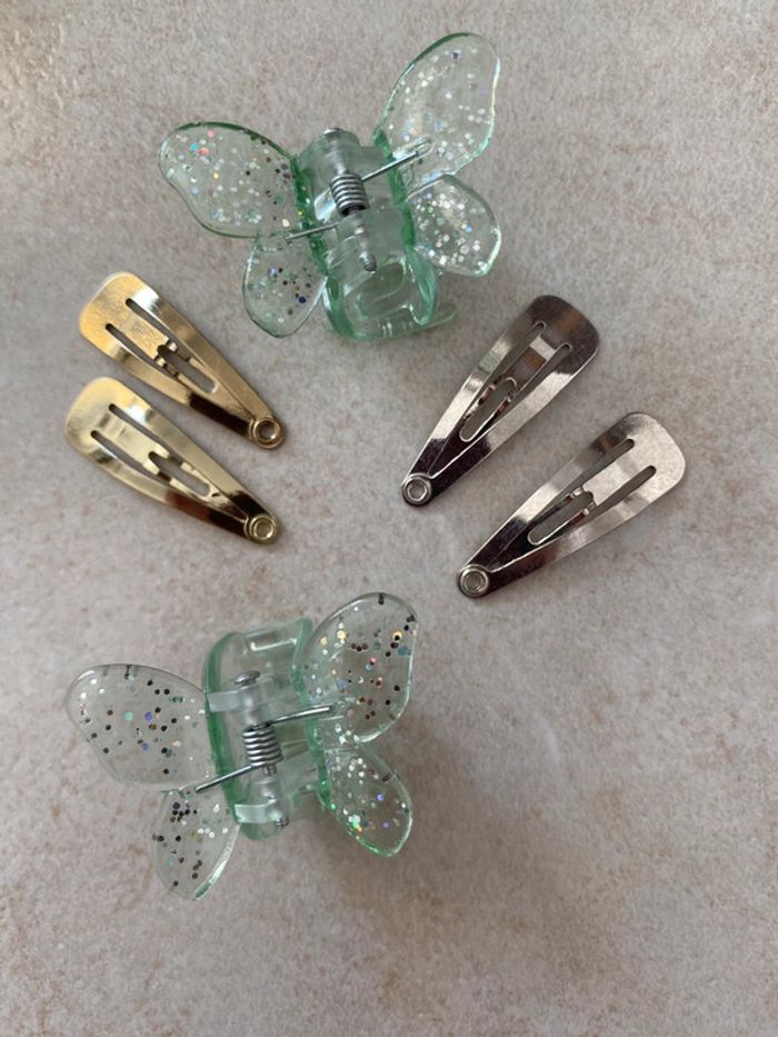 Lot de barrette pince papillon fille - photo numéro 7