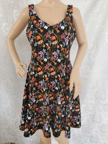 🌸Robe bleu-orange. LH. Taille 38